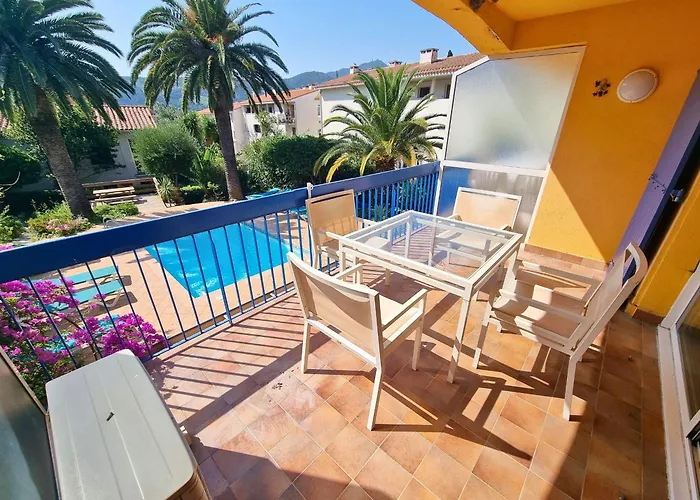 Appartement Avec Grande Terrasse, Piscine Chauffee Et Parking, A 700M Des Plages De Collioure - Fr-1-309-402