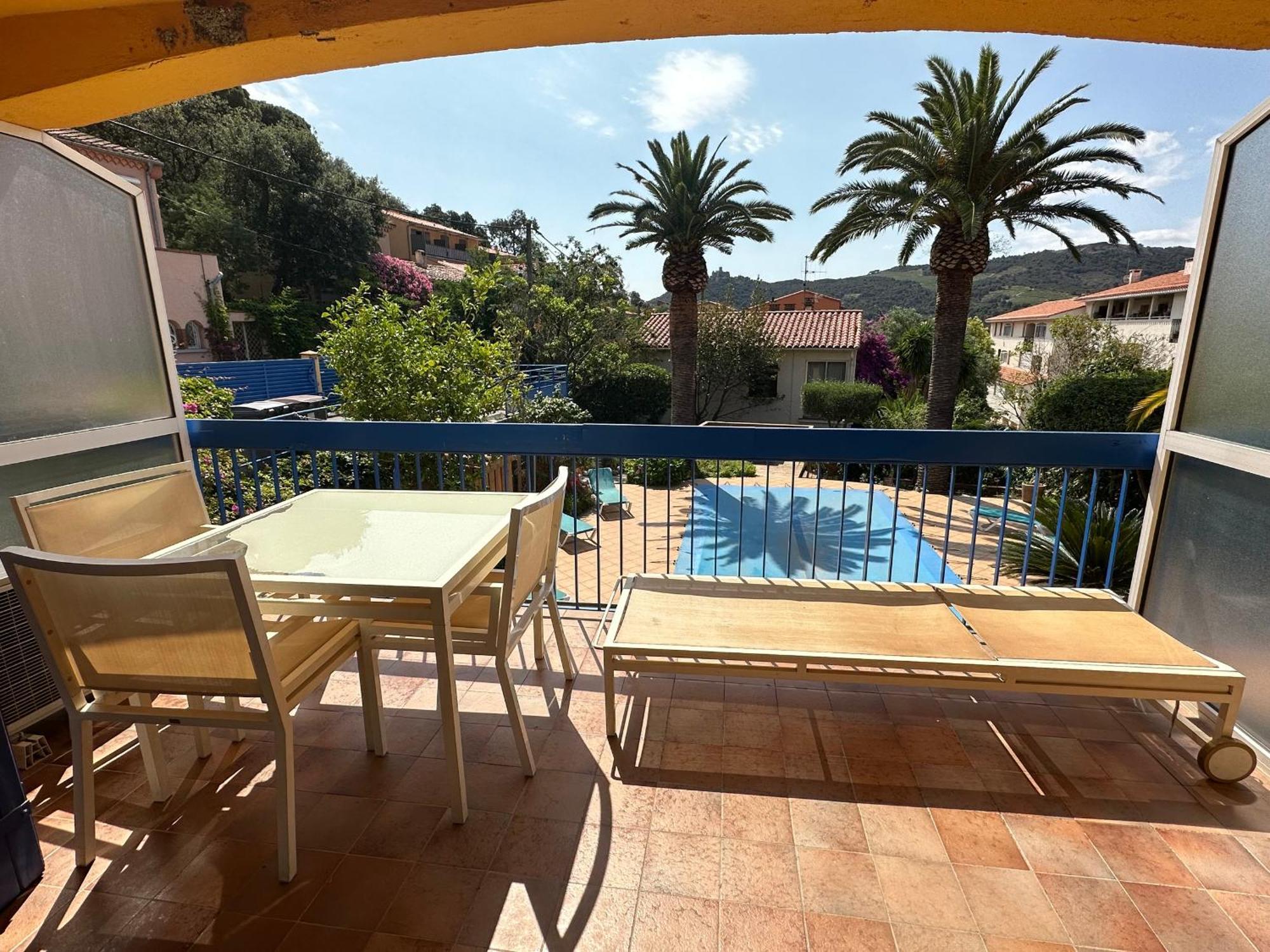 Avec Grande Terrasse, Piscine Chauffee Et Parking, A 700m Des Plages De - Fr-1-309-402 Appartement Collioure